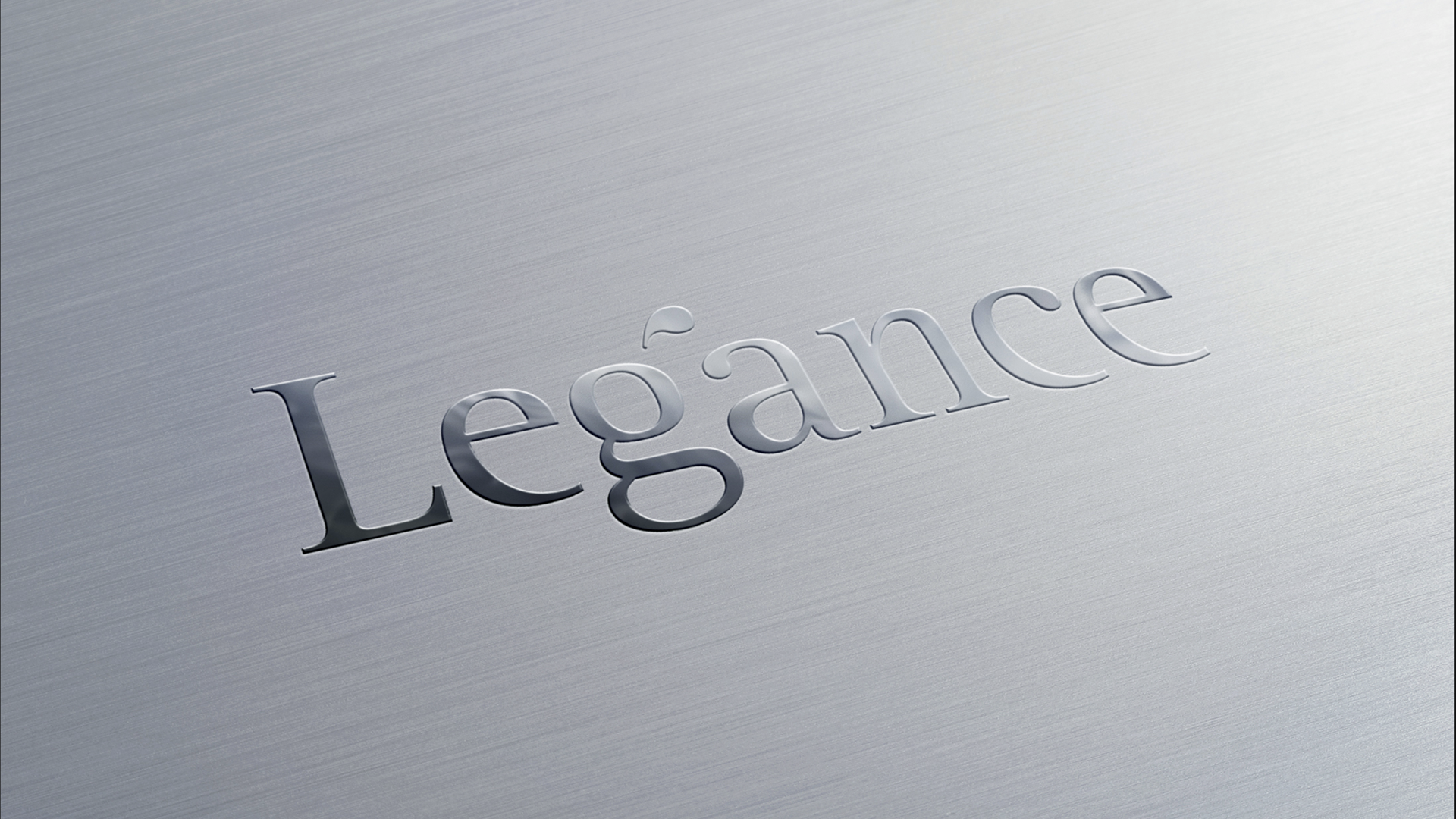 Logo aziendale in lamina d'argento